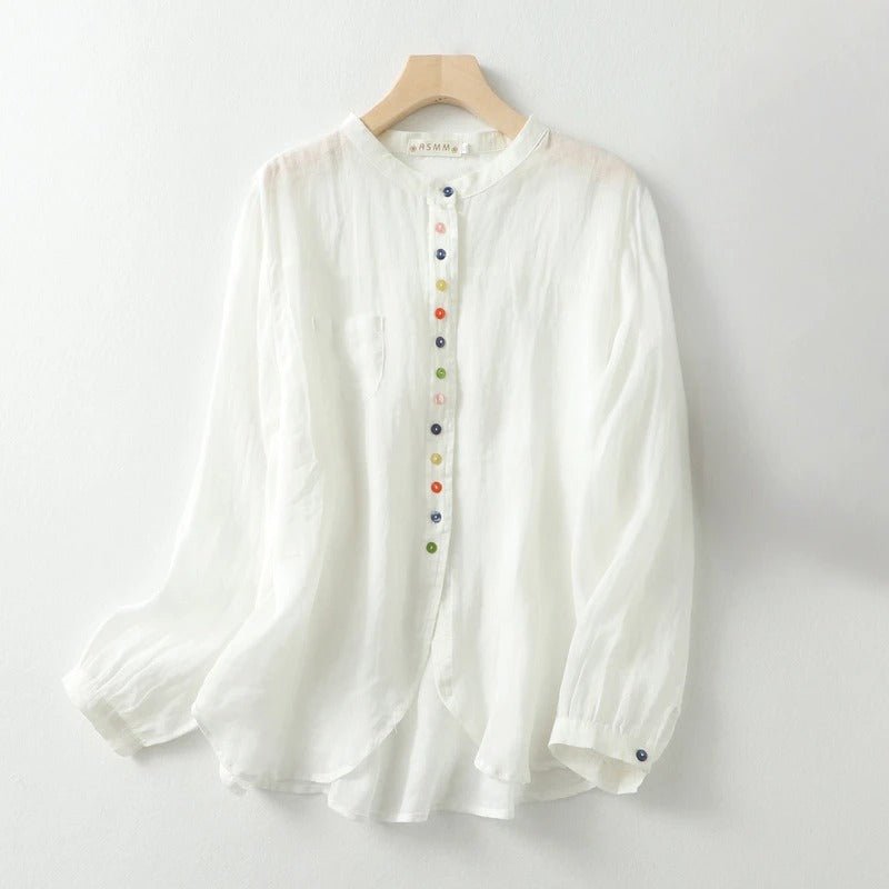 Pure Breeze Blouse™ — Stay Fresh and Fabulous from Dawn to Dusk (White XS) - | Zavonix