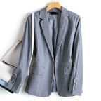 Pure Cotton Blazer™ — Own Every Moment with Unstoppable Comfort and Sharp Style (Blue XS) - | Zavonix