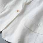 Pure Linen Blazer™ — Own Every Room with Featherlight Power and Unstoppable Style (Dark Gray XS) - | Zavonix