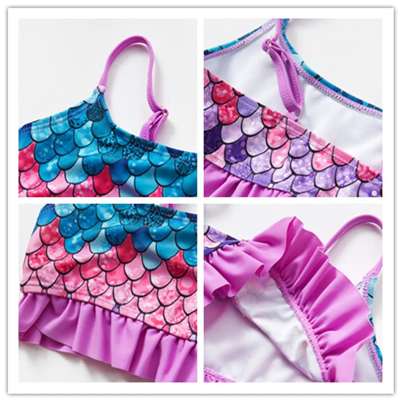 Close-ups of the purple bikini&