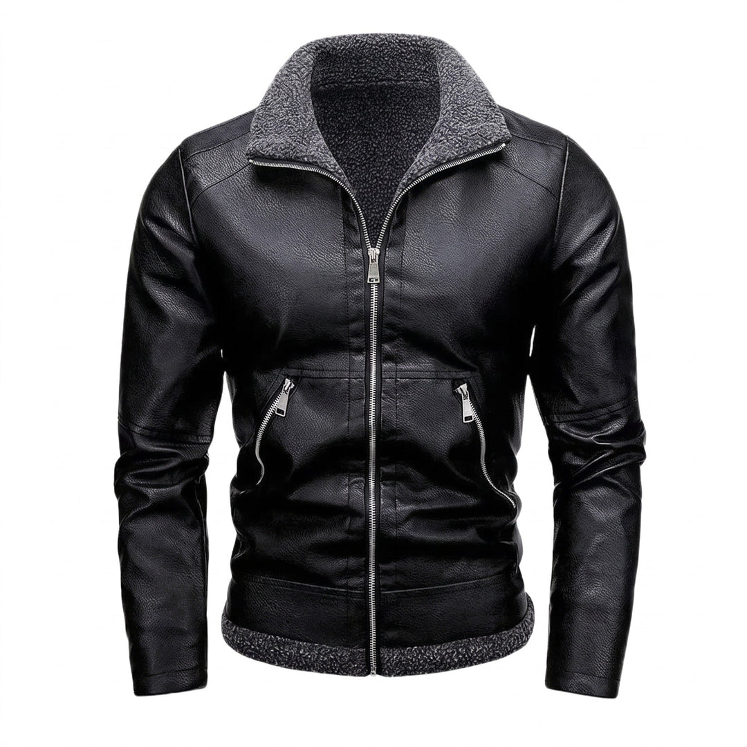 Qorstelvik Fleece-Lined Leather Jacket product image 1