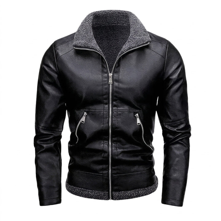 Qorstelvik Fleece-Lined Leather Jacket product image 1