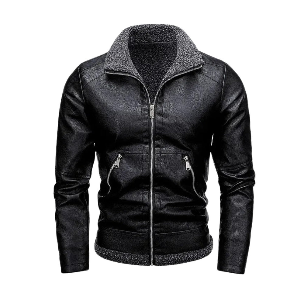 Qorstelvik Fleece-Lined Leather Jacket product image 2