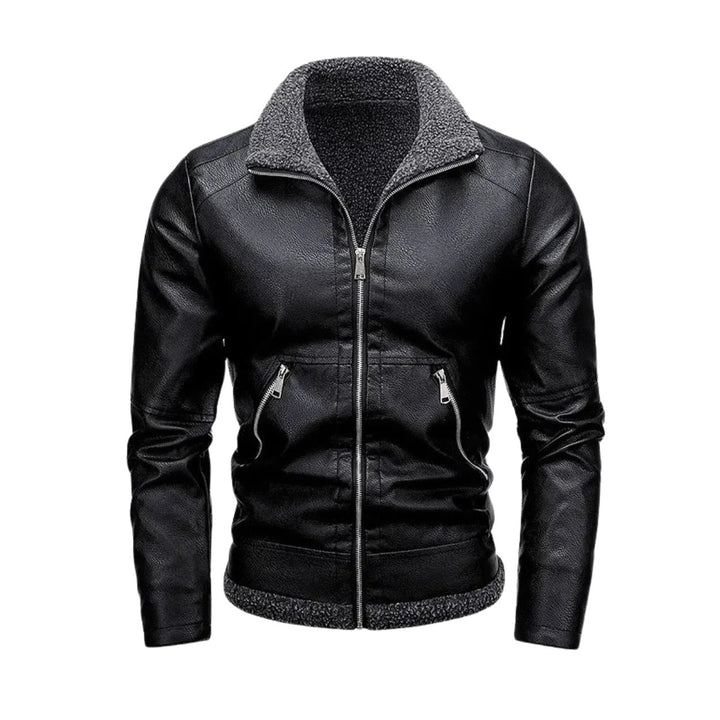 Qorstelvik Fleece-Lined Leather Jacket product image 2