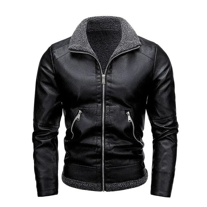 Qorstelvik Fleece-Lined Leather Jacket product image 3