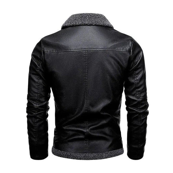Qorstelvik Fleece-Lined Leather Jacket product image 5