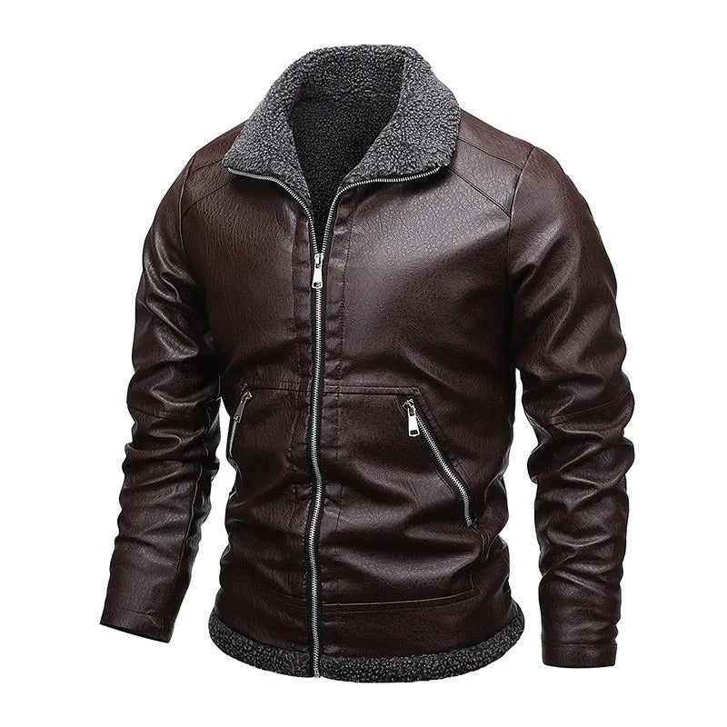 Qorstelvik Fleece-Lined Leather Jacket product image 7