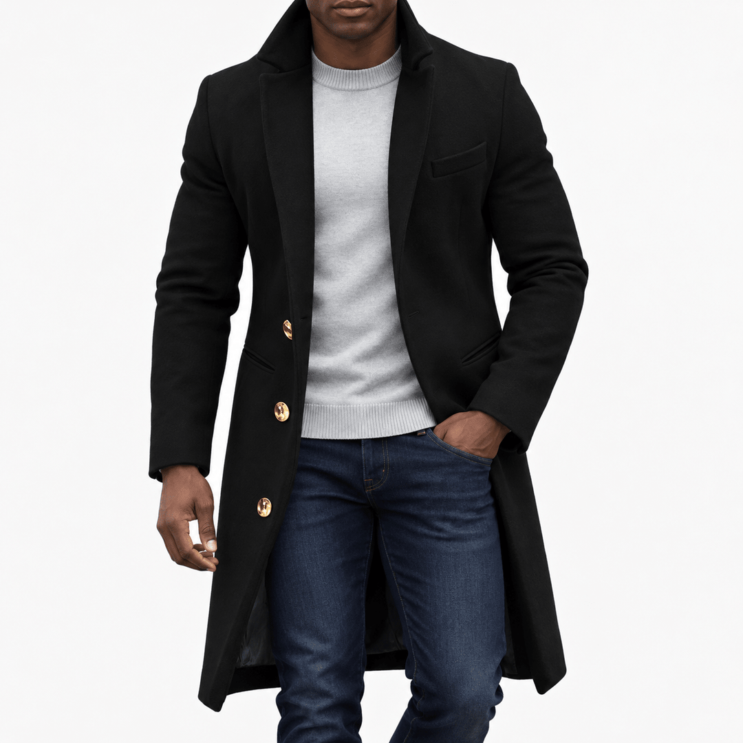Qorvendusk Single-Breasted Overcoat product image 3