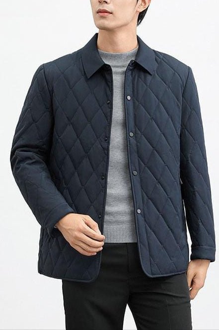 Quinn Men's Jacket | Diamond Quilted Casual Outerwear 3