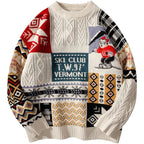 Quirky Holiday Pullover (White XS) - | Zavonix