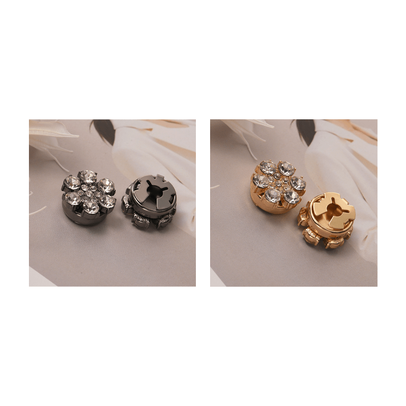 Radiant Rhinestone Flower Button Covers Product Image 10