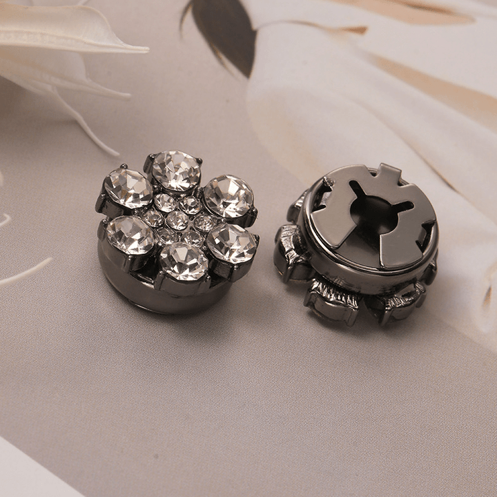Radiant Rhinestone Flower Button Covers Product Image 12
