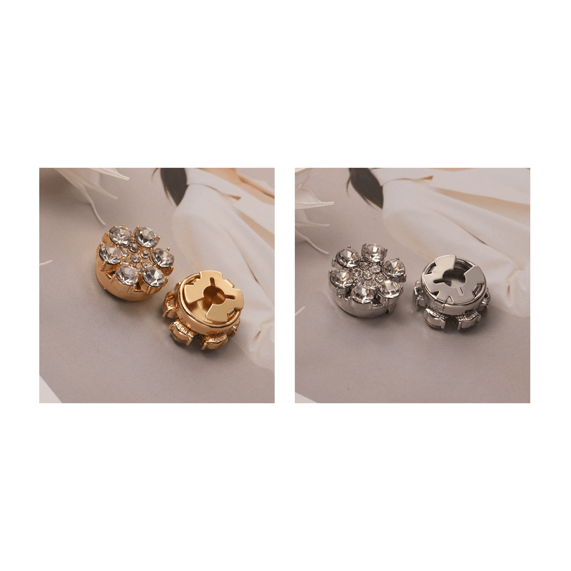 Radiant Rhinestone Flower Button Covers Product Image 13
