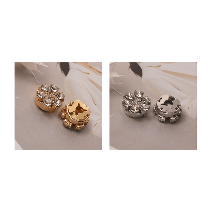 Radiant Rhinestone Flower Button Covers Product Image 13