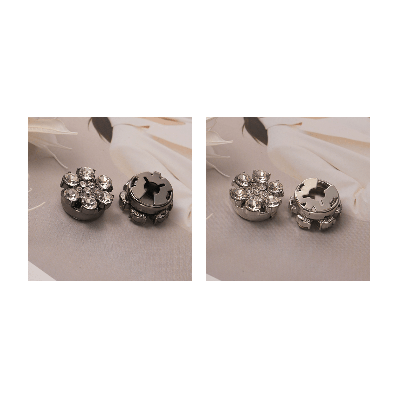 Radiant Rhinestone Flower Button Covers Product Image 14