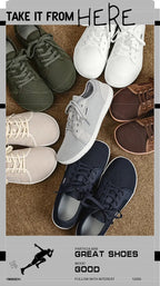 Air Mesh Walking Shoes — Breathable Extra Wide Comfort with Lace - Up Support (GRAY 40) - | Zavonix