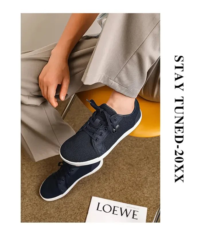 Air Mesh Walking Shoes — Breathable Extra Wide Comfort with Lace - Up Support (GRAY 40) - | Zavonix