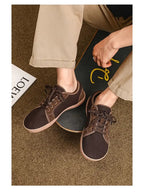 Air Mesh Walking Shoes — Breathable Extra Wide Comfort with Lace - Up Support (GRAY 40) - | Zavonix