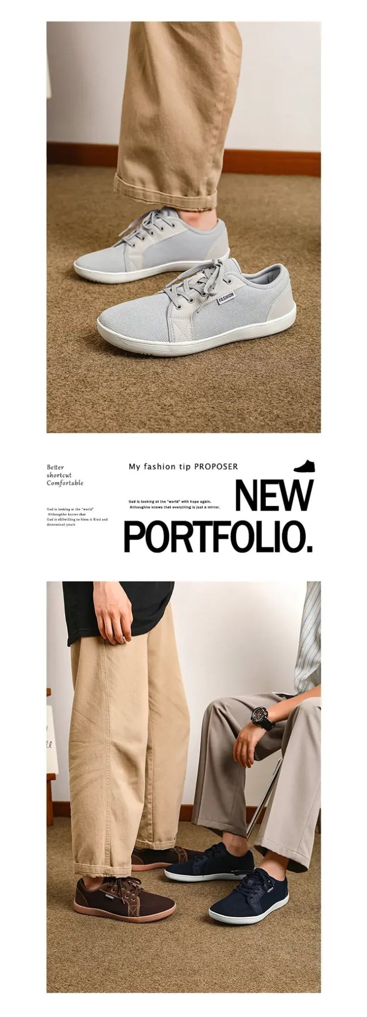 Air Mesh Walking Shoes — Breathable Extra Wide Comfort with Lace - Up Support (GRAY 40) - | Zavonix