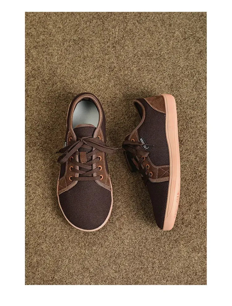 Air Mesh Walking Shoes — Breathable Extra Wide Comfort with Lace - Up Support (GRAY 40) - | Zavonix