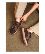 Air Mesh Walking Shoes — Breathable Extra Wide Comfort with Lace - Up Support (GRAY 40) - | Zavonix