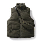 Ramonco Corduroy Vest Set — Premium Warm Vest with Matching Crossbody Bag (Blue S) - | Zavonix