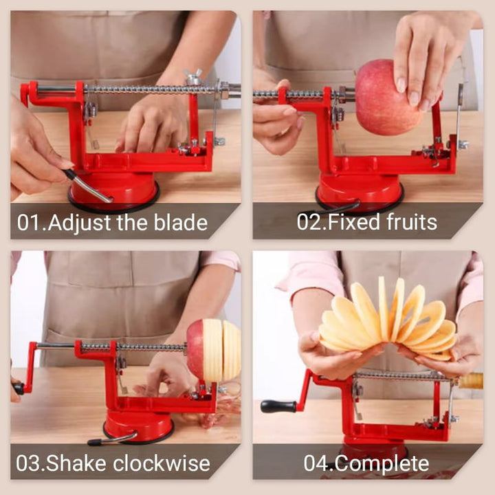 Rapidturn Apple Prep Station Manual Peeler Corer Spiral Slicer Product Image 07