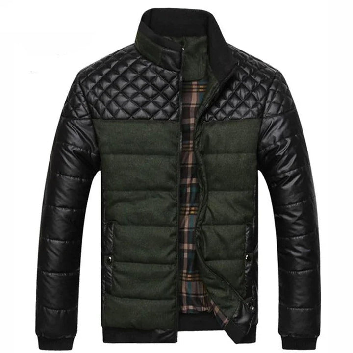 Raskeldorn Leather-Sleeve Padded Jacket product image 10
