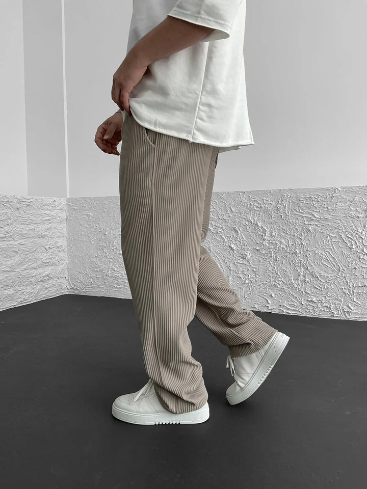 Ravel Heavyweight Vertical Rib Wide Leg Pants Product Image 02