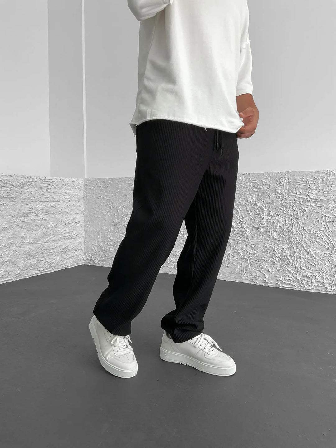 Ravel Heavyweight Vertical Rib Wide Leg Pants Product Image 05