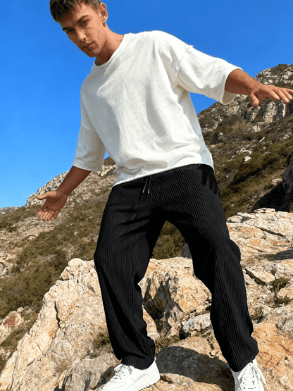 Ravel Heavyweight Vertical Rib Wide Leg Pants Product Image 08