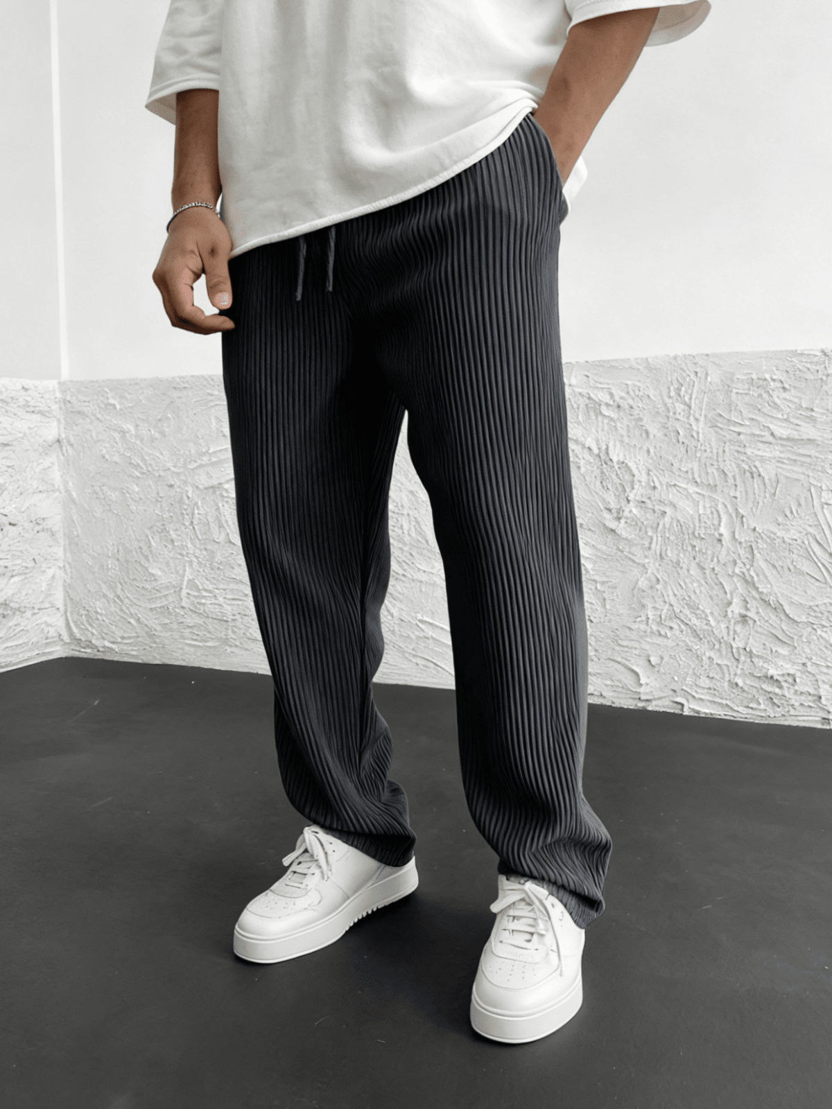 Ravel Heavyweight Vertical Rib Wide Leg Pants Product Image 11