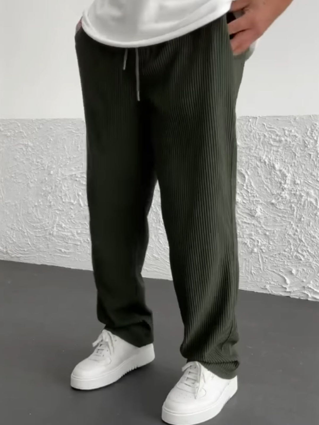 Ravel Heavyweight Vertical Rib Wide Leg Pants Product Image 12