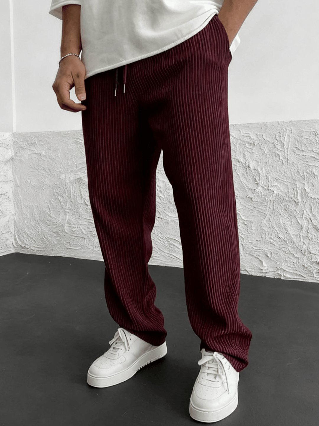 Ravel Heavyweight Vertical Rib Wide Leg Pants Product Image 13