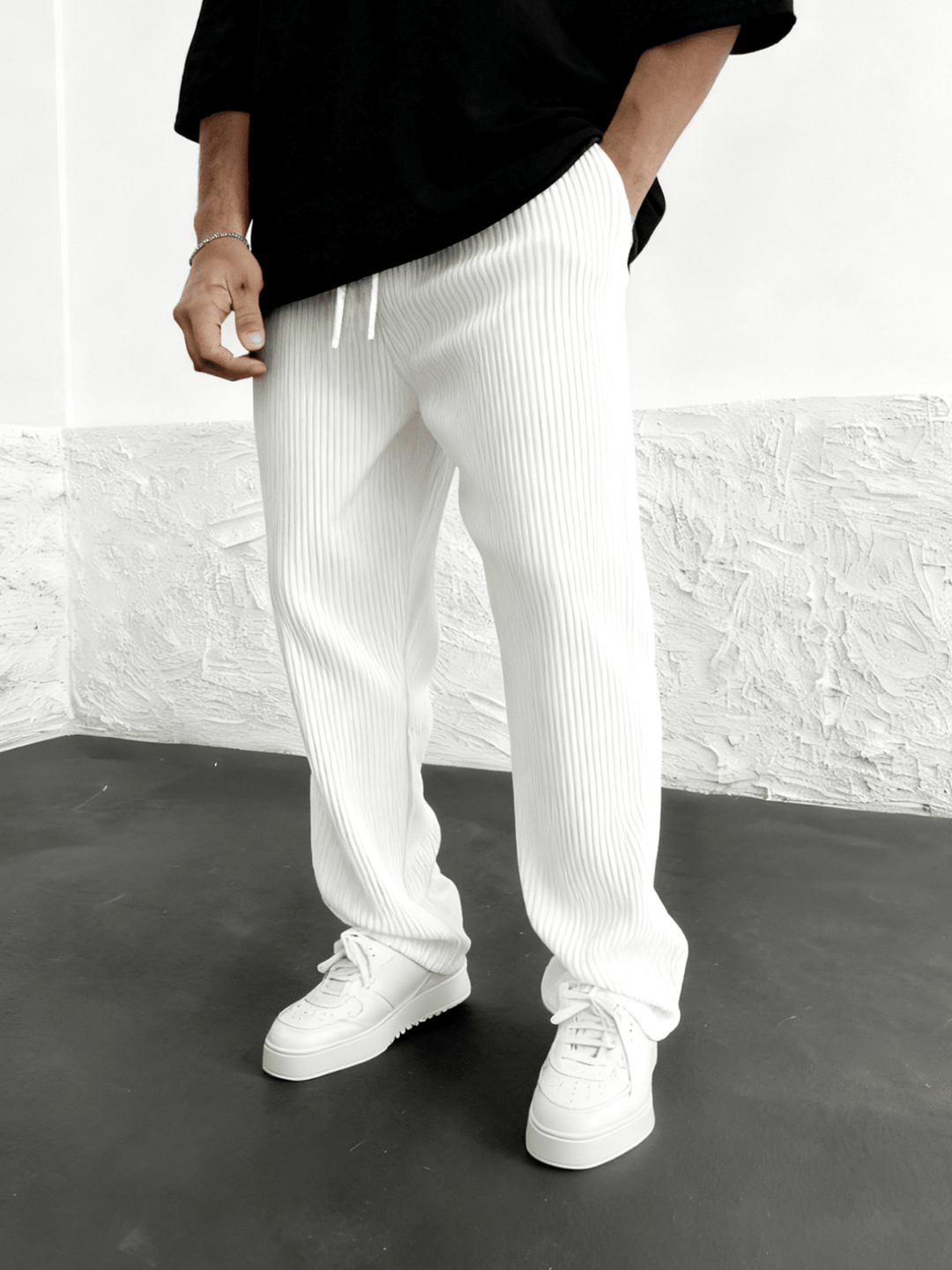 Ravel Heavyweight Vertical Rib Wide Leg Pants Product Image 14