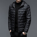 Ravi Men's Puffer Hoodie | Quilted Texture for Warmth 6
