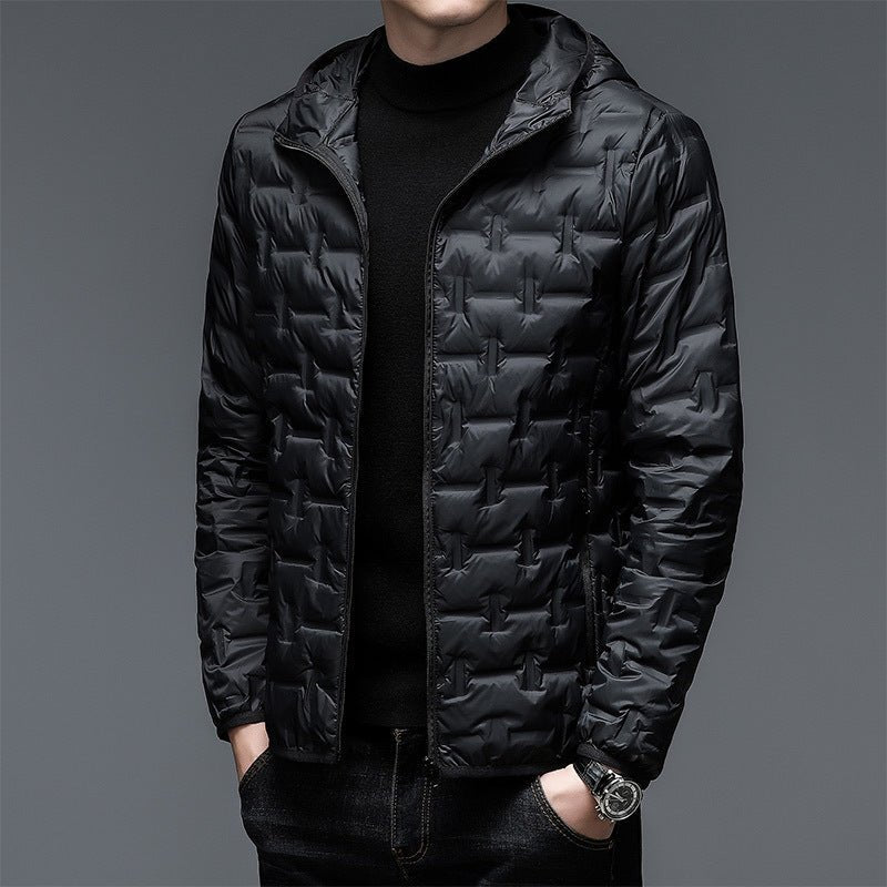 Ravi Men's Puffer Hoodie | Quilted Texture for Warmth 6