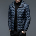 Ravi Men's Puffer Hoodie | Quilted Texture for Warmth 3