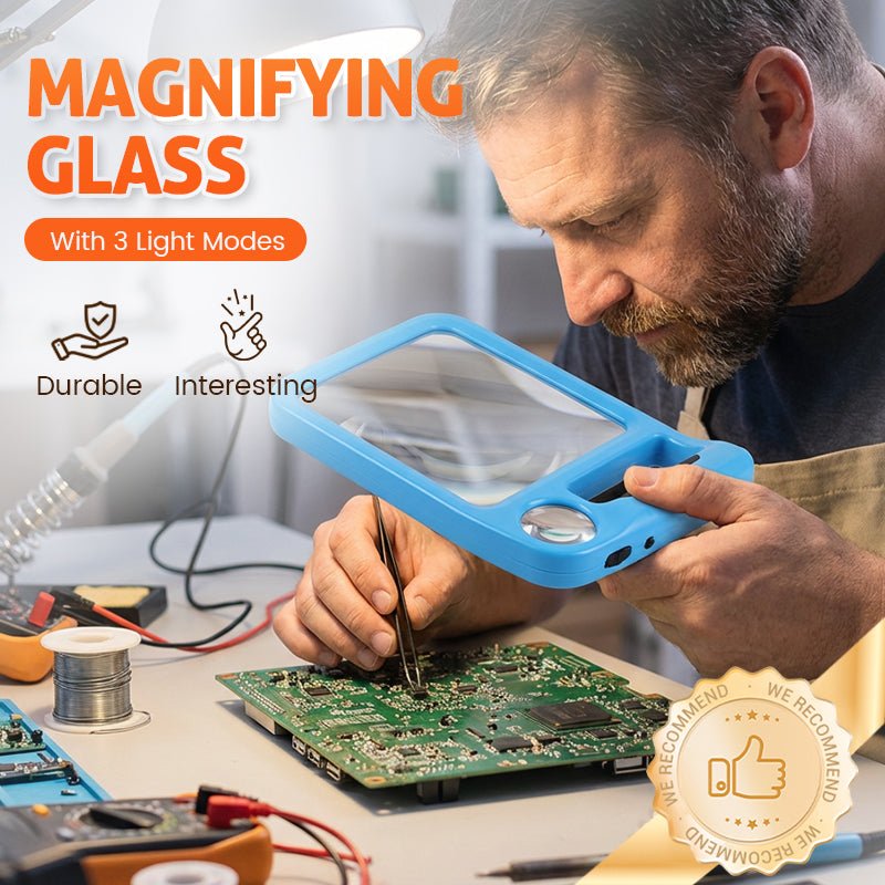 Readable Detail Led Magnifier 5X 10X Lens Product Image 02