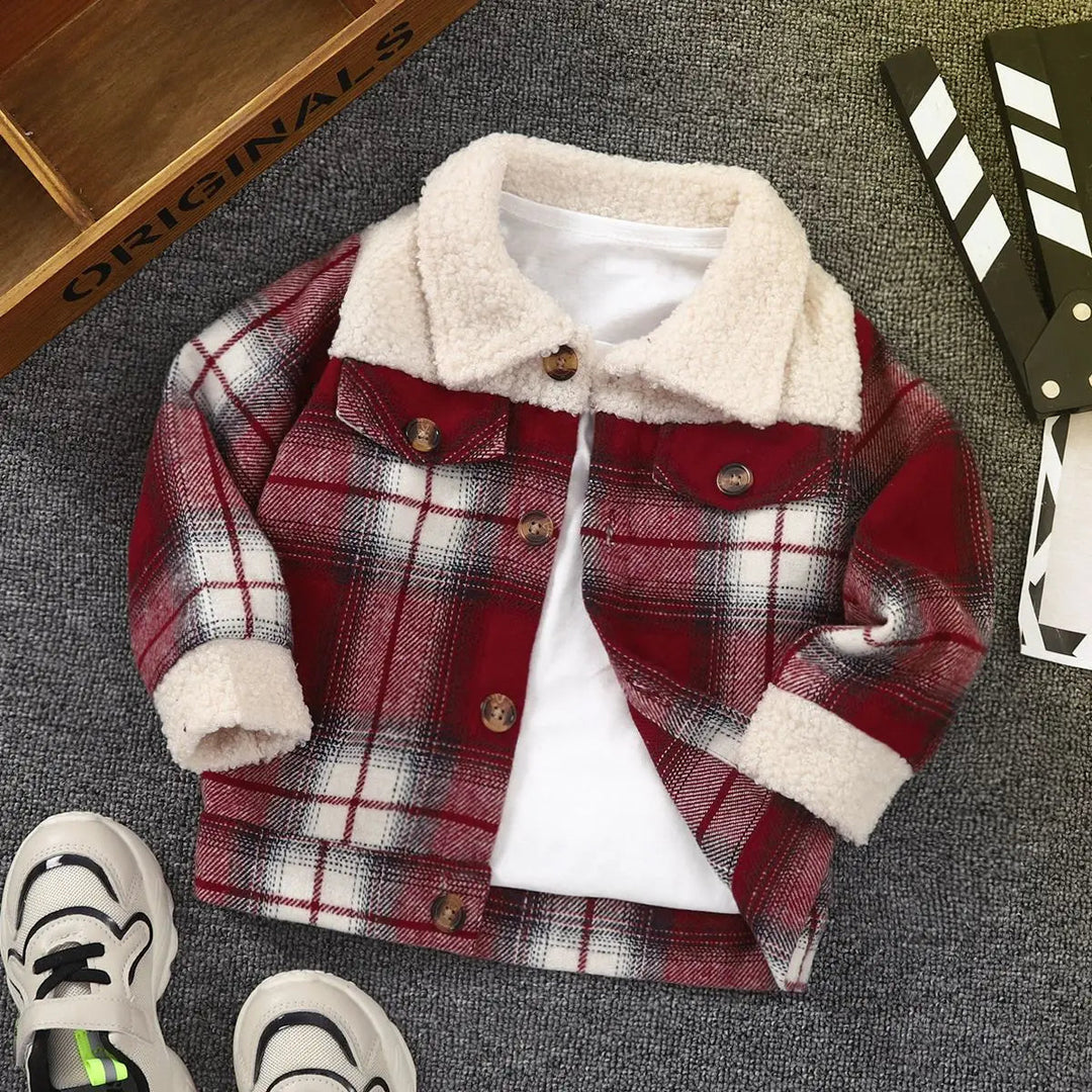 Red plaid kids&