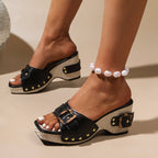 Regalia Sandals (Black US 5 / EU 36) - | Zavonix