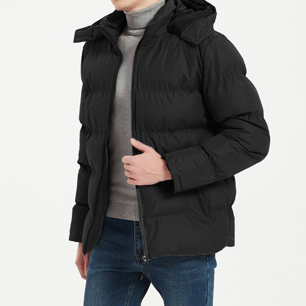 Remley Puffer Coat — Insulated Wind - Resistant Winter Jacket with Tailored Fit (Black S) - | Zavonix