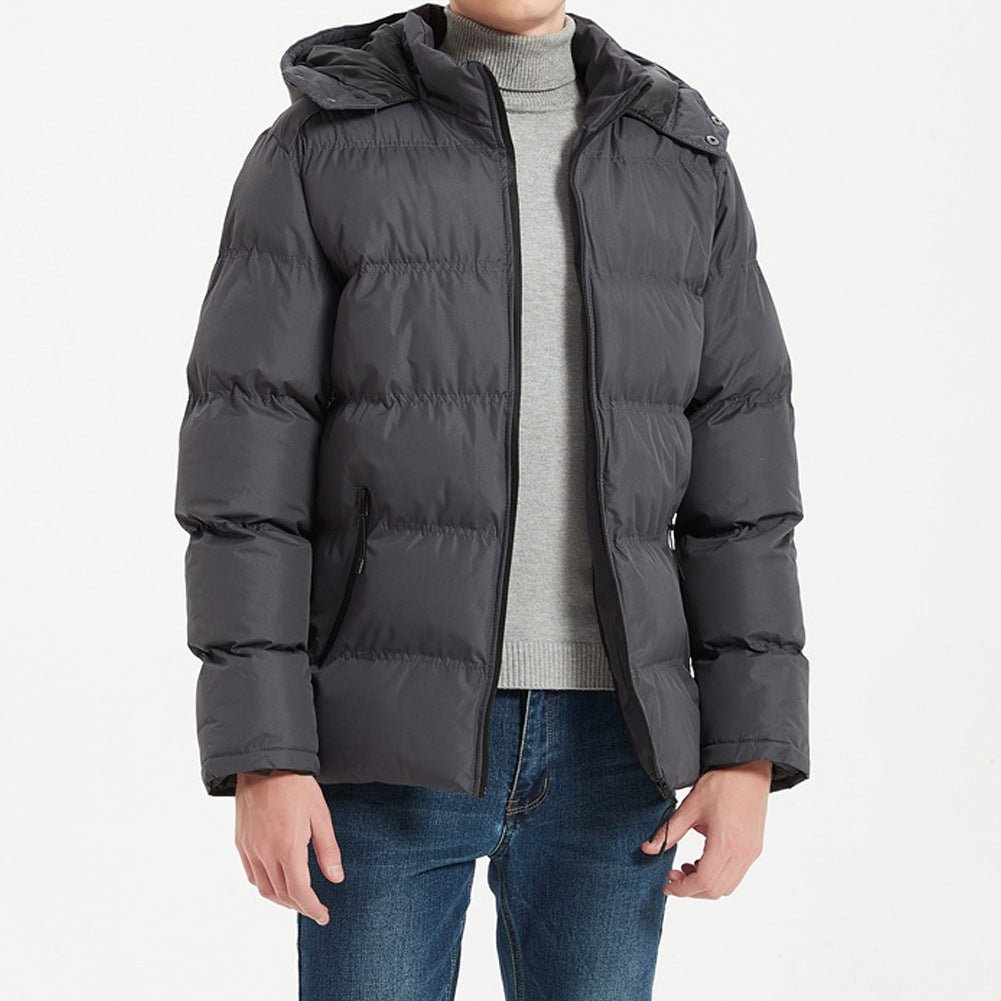 Remley Puffer Coat — Insulated Wind - Resistant Winter Jacket with Tailored Fit (Gray S) - | Zavonix