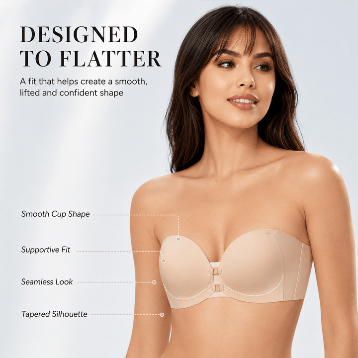 Removable Strap Gathered Cup Bra Product Image 05