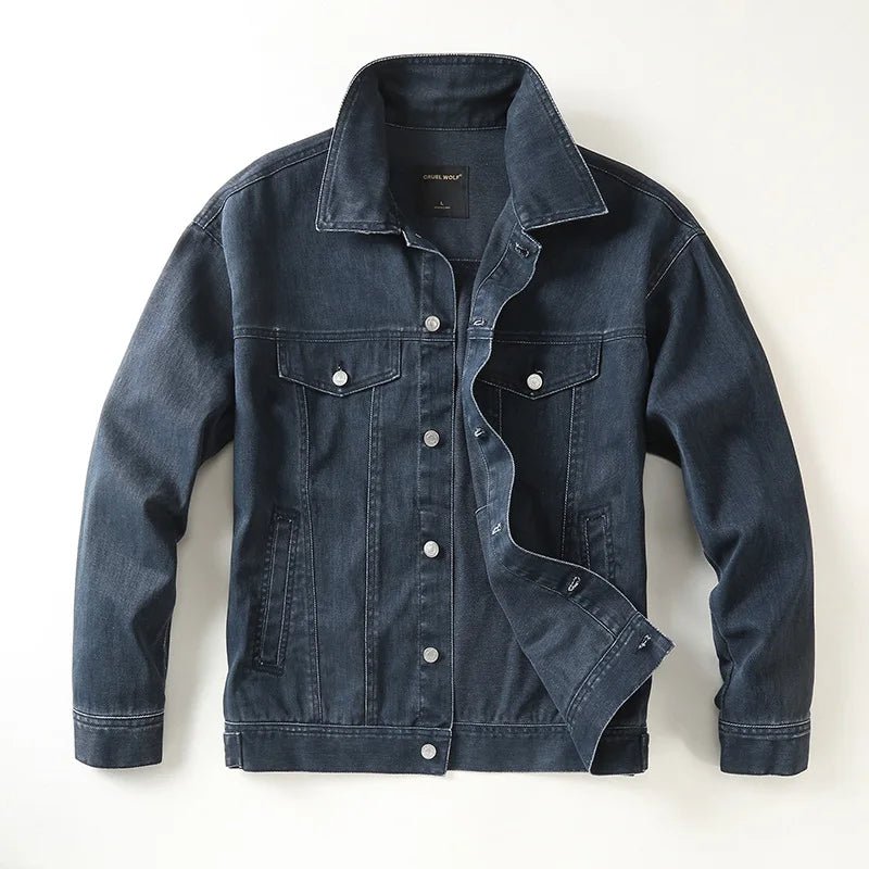 Remsen — Tailored Denim Jacket with Modern Fit and Durable Stitching (Brown S) - | Zavonix