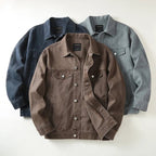 Remsen — Tailored Denim Jacket with Modern Fit and Durable Stitching (Brown S) - | Zavonix