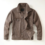 Remsen — Tailored Denim Jacket with Modern Fit and Durable Stitching (Brown S) - | Zavonix
