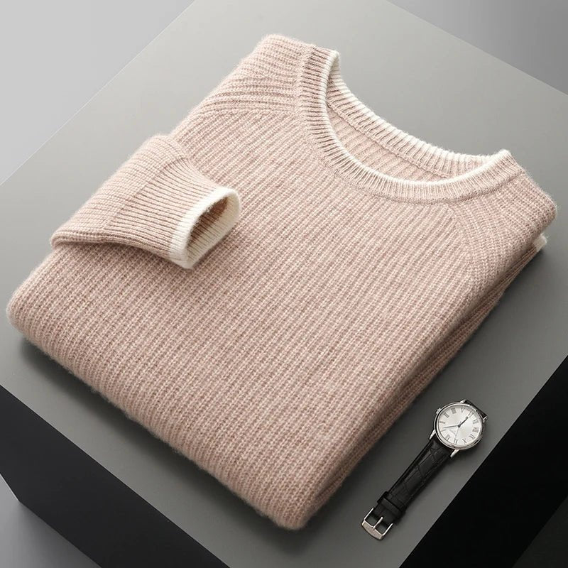 Renloa — Merino Wool Sweater for Warmth and Comfort (Beige S) - | Zavonix