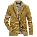 Renwick Corduroy Jacket — Men’s Tailored Fit with Oversized Pockets (Brown XS) - | Zavonix