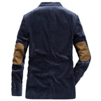 Renwick Corduroy Jacket — Men’s Tailored Fit with Oversized Pockets (Blue XS) - | Zavonix